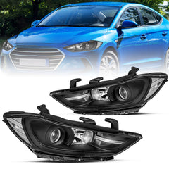 VehicleAid Headlights For 2017-2018 Hyundai Elantra