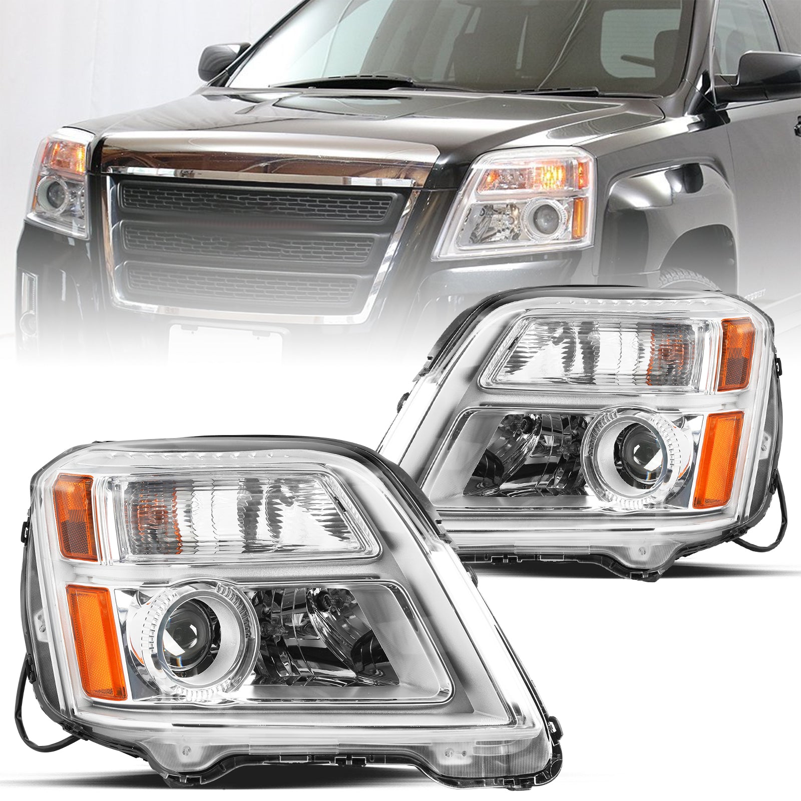 VehicleAid Headlights For 2010-2015 GMC Terrain