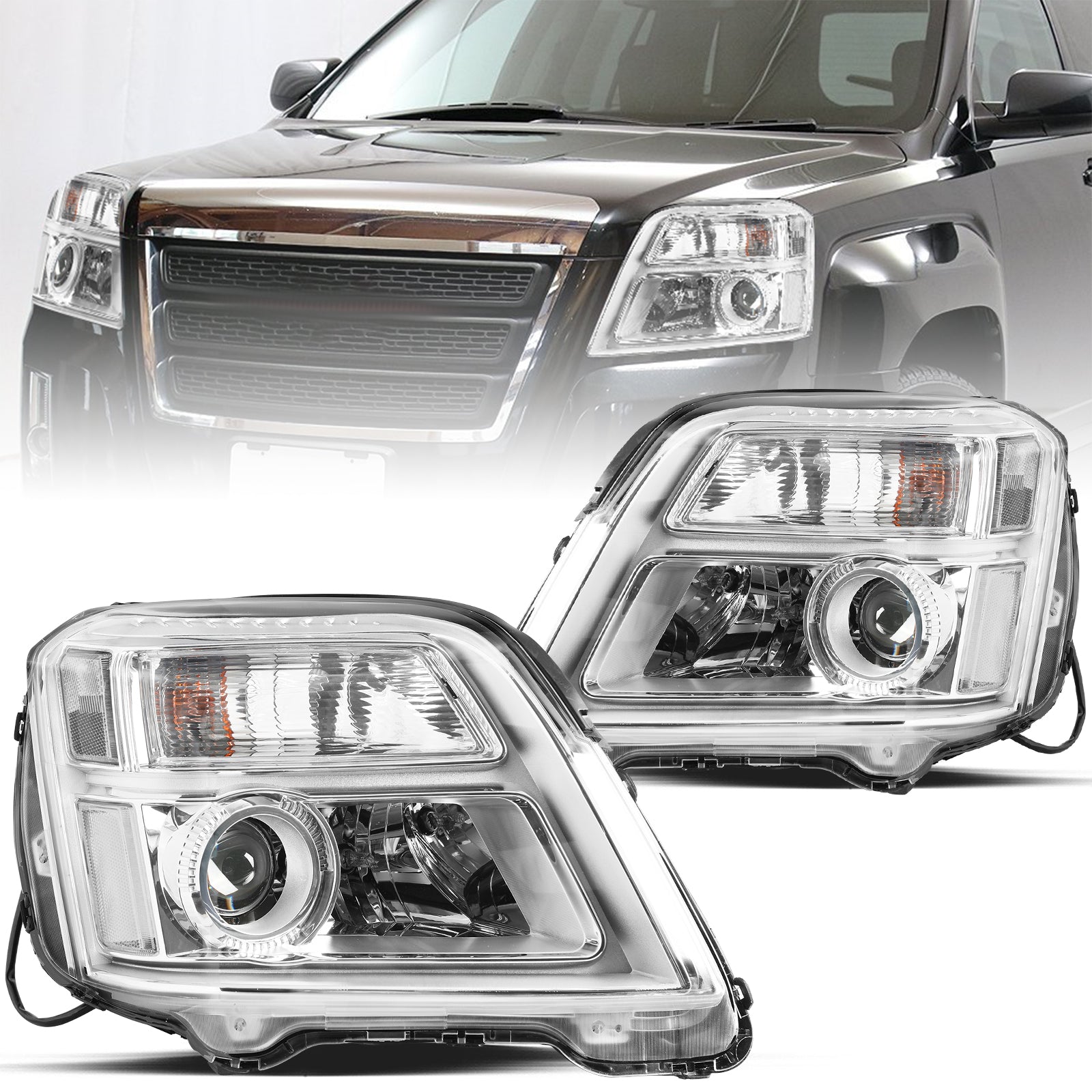 VehicleAid Headlights For 2010-2015 GMC Terrain