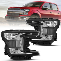 VehicleAid Headlights For 2018-2020 Ford F150