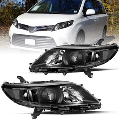 VehicleAid Headlights For 2011-2020 Toyota Sienna