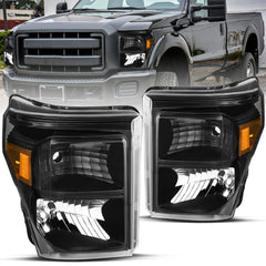 VehicleAid Headlights For 2011-2016 Ford F-250 Super Duty