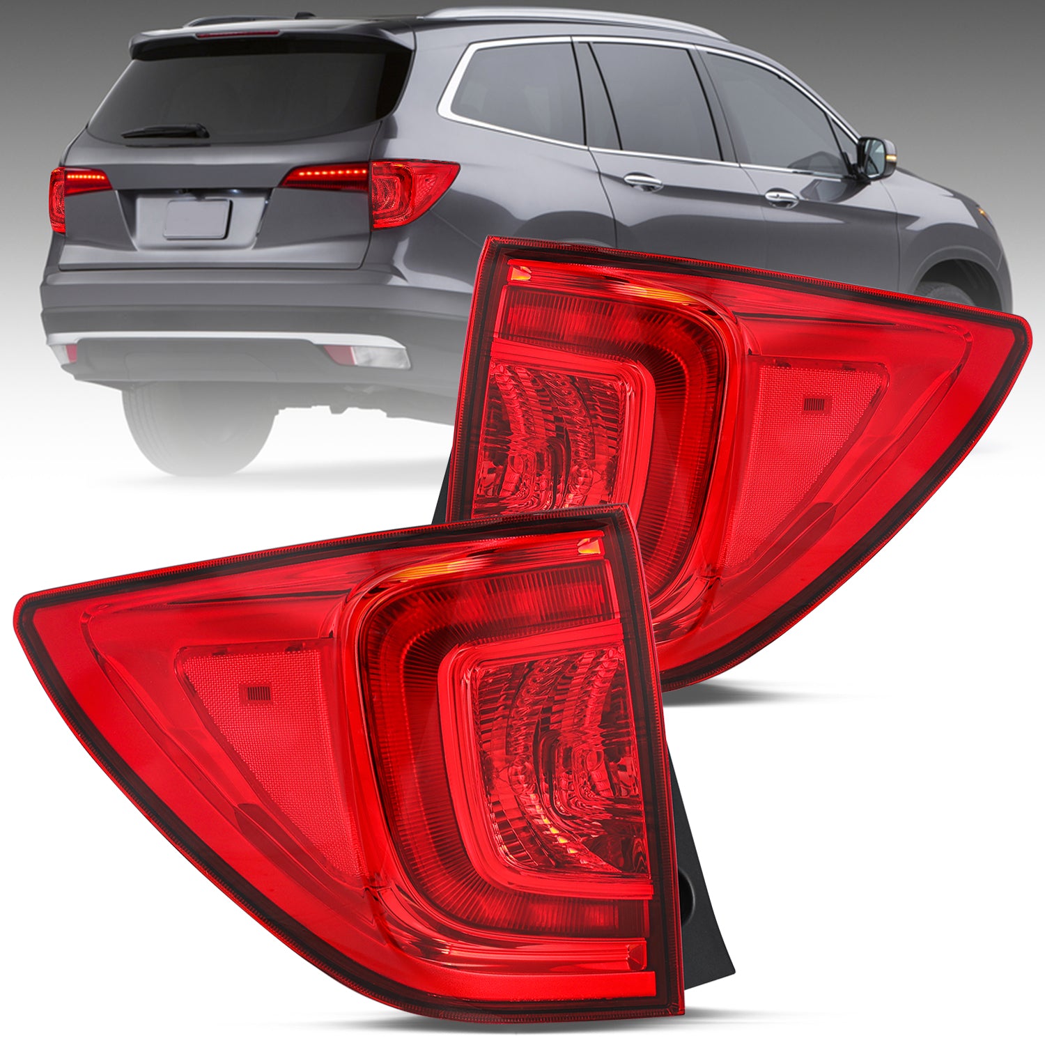 VehicleAid Taillights For 2016-2018 Honda Pilot