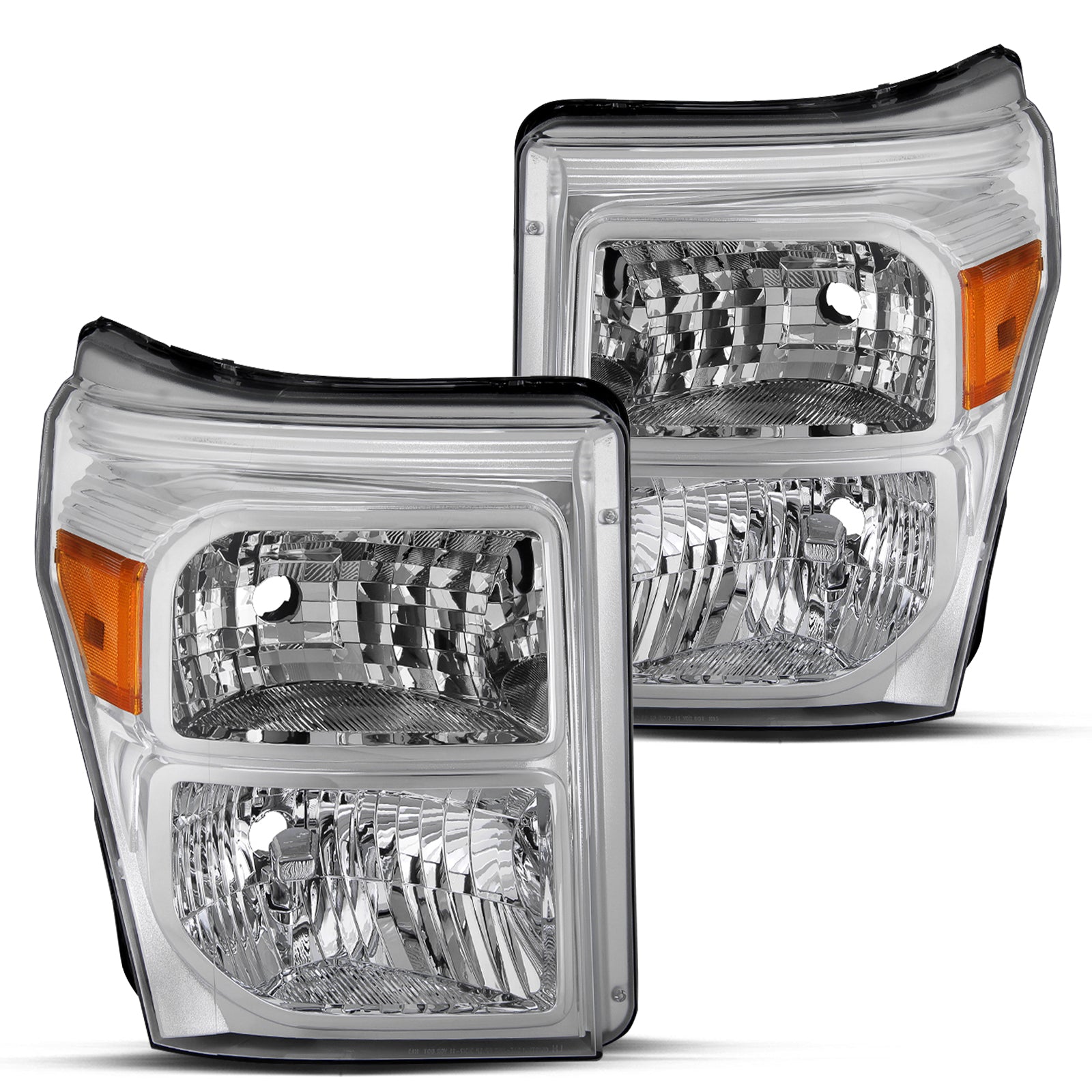 VehicleAid Headlights For 2011-2016 Ford F-550 Super Duty