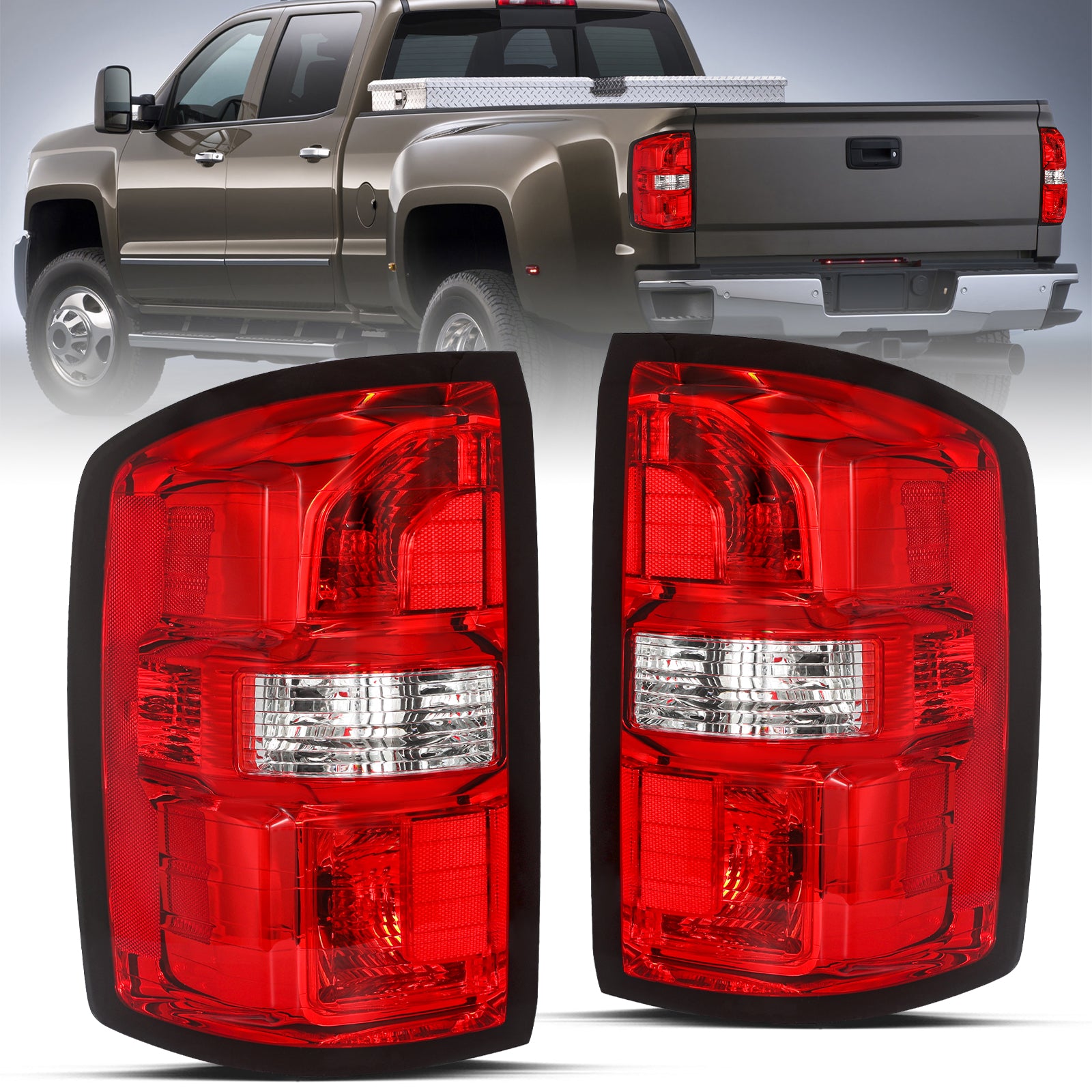 VehicleAid Taillights For 2014-2019 GMC Sierra