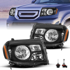 VehicleAid Headlights For 2009-2011 Honda Pilot