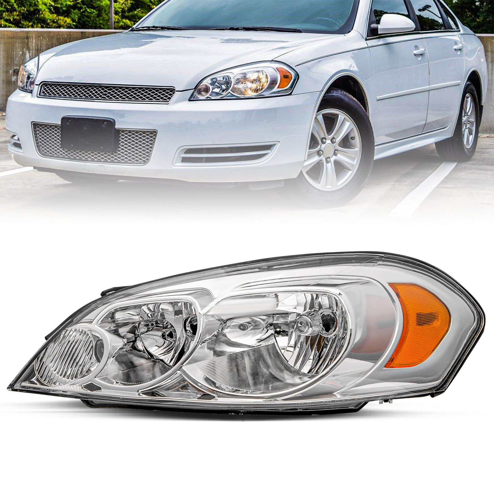 VehicleAid Headlights For 2006-2007 Chevy Monte Carlo