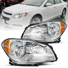 VehicleAid Headlights For 2008-2012 Chevy Malibu