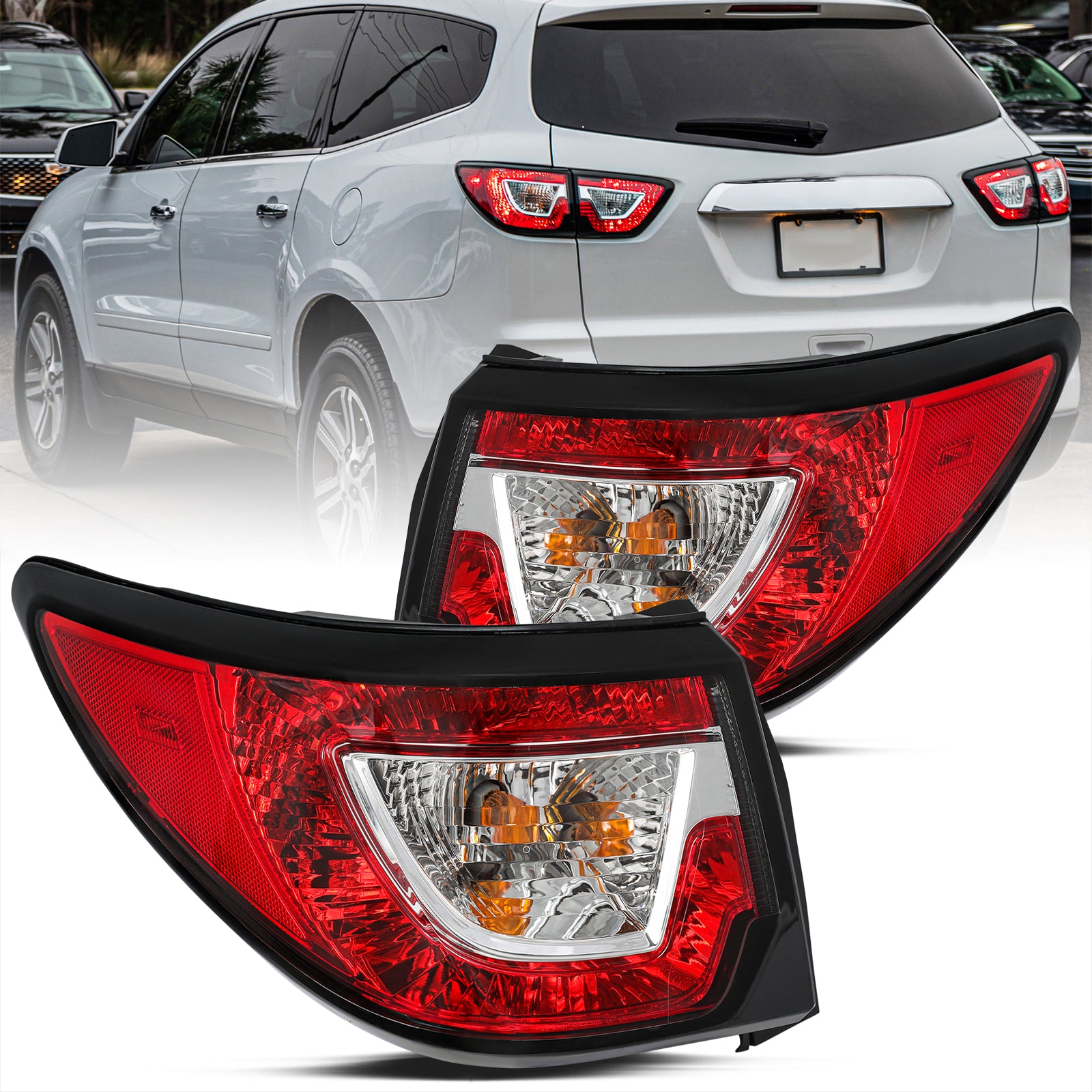 VehicleAid Taillights For 2013-2017 Chevy Traverse