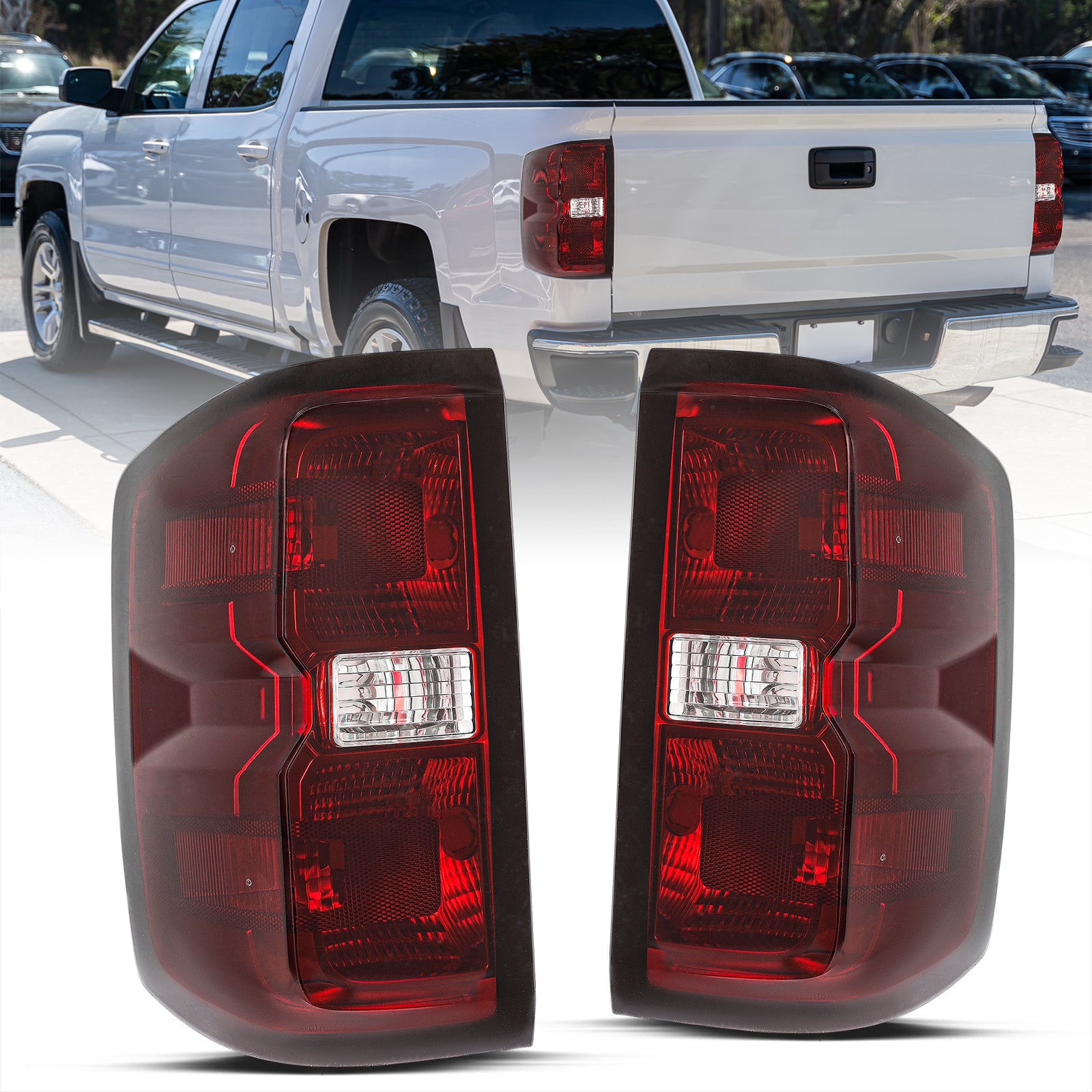 VehicleAid Taillights For 2014-2018 Chevy Silverado