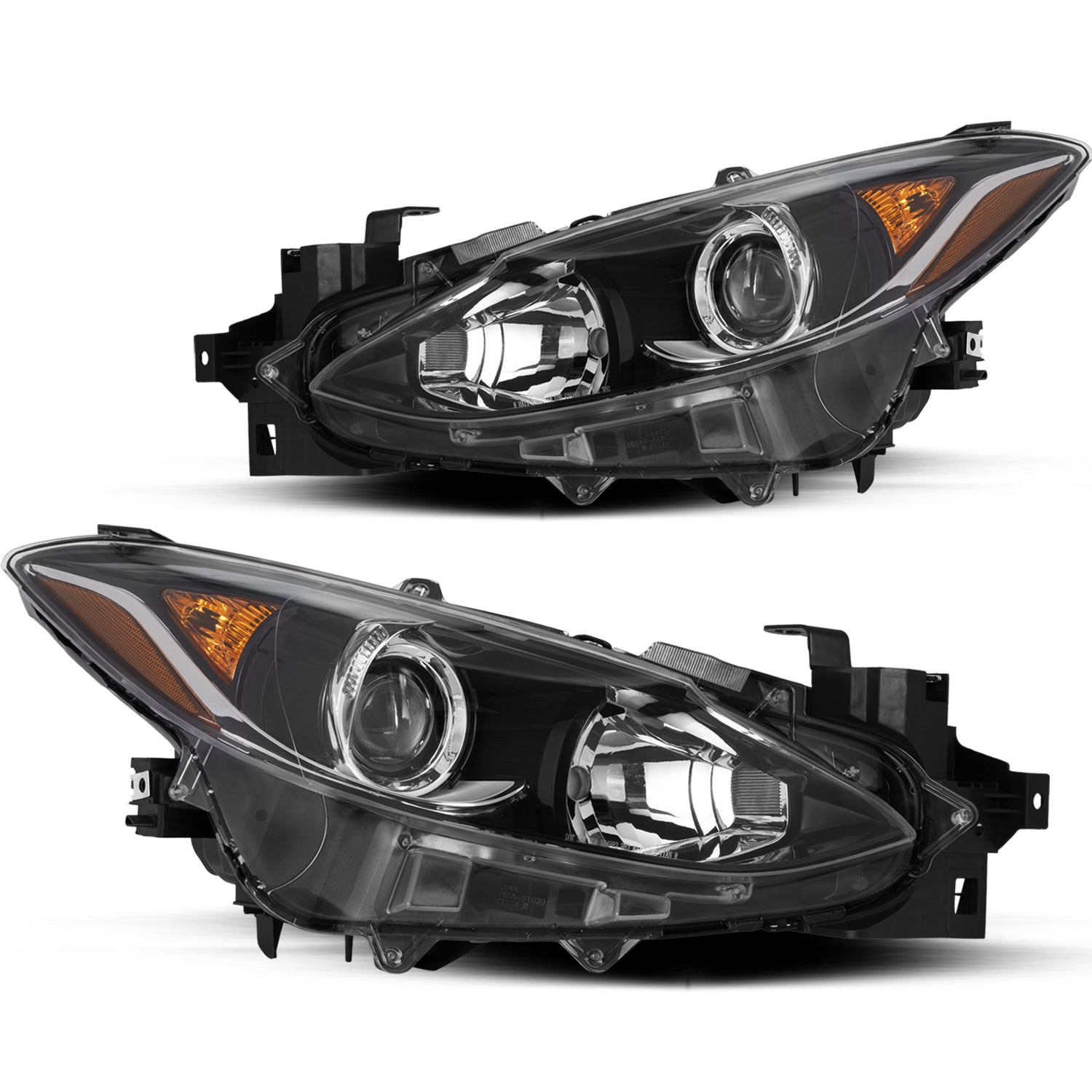 VehicleAid Headlights For 2014-2016 Mazda 3