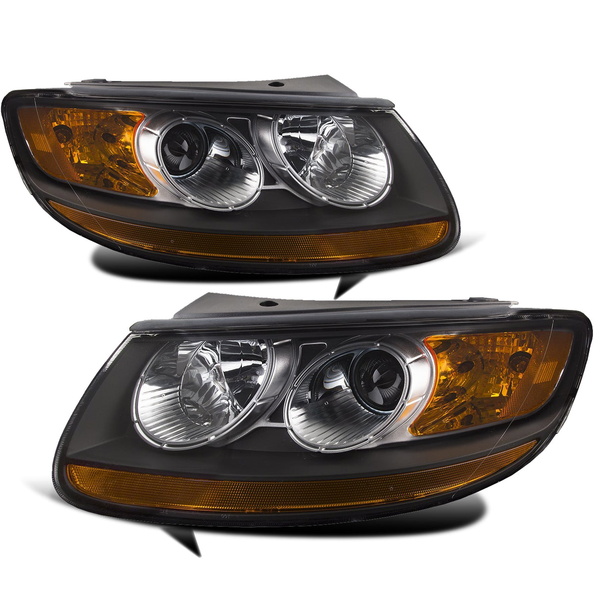 VehicleAid Headlights For 2007-2012 Hyundai Santa Fe