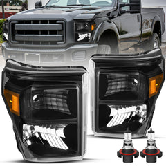 VehicleAid Headlights For 2011-2016 Ford F-550 Super Duty