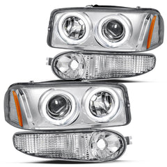 VehicleAid Projector Headlights For 2001-2006 GMC Yukon Denali