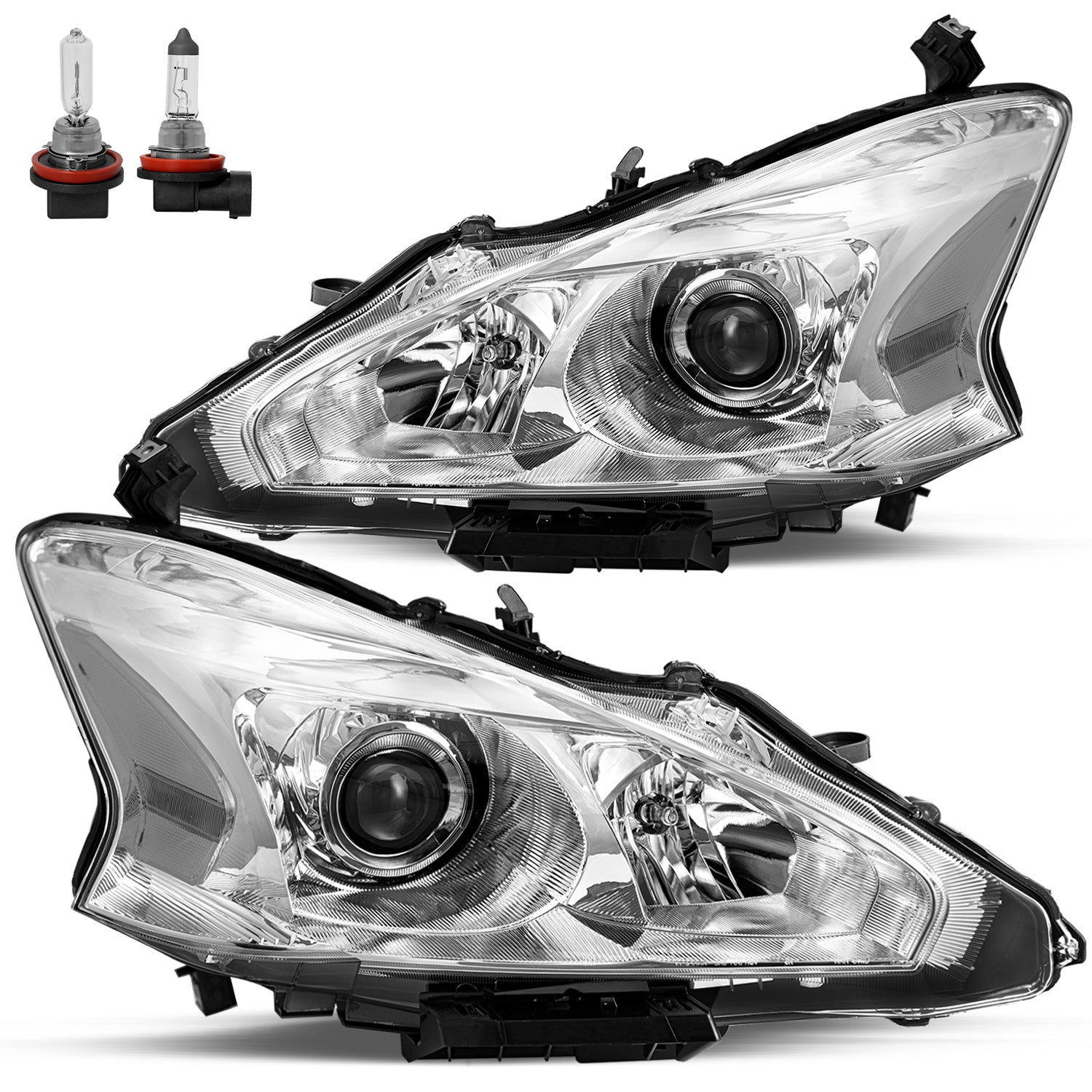 VehicleAid Headlights For 2013-2015 Nissan Altima