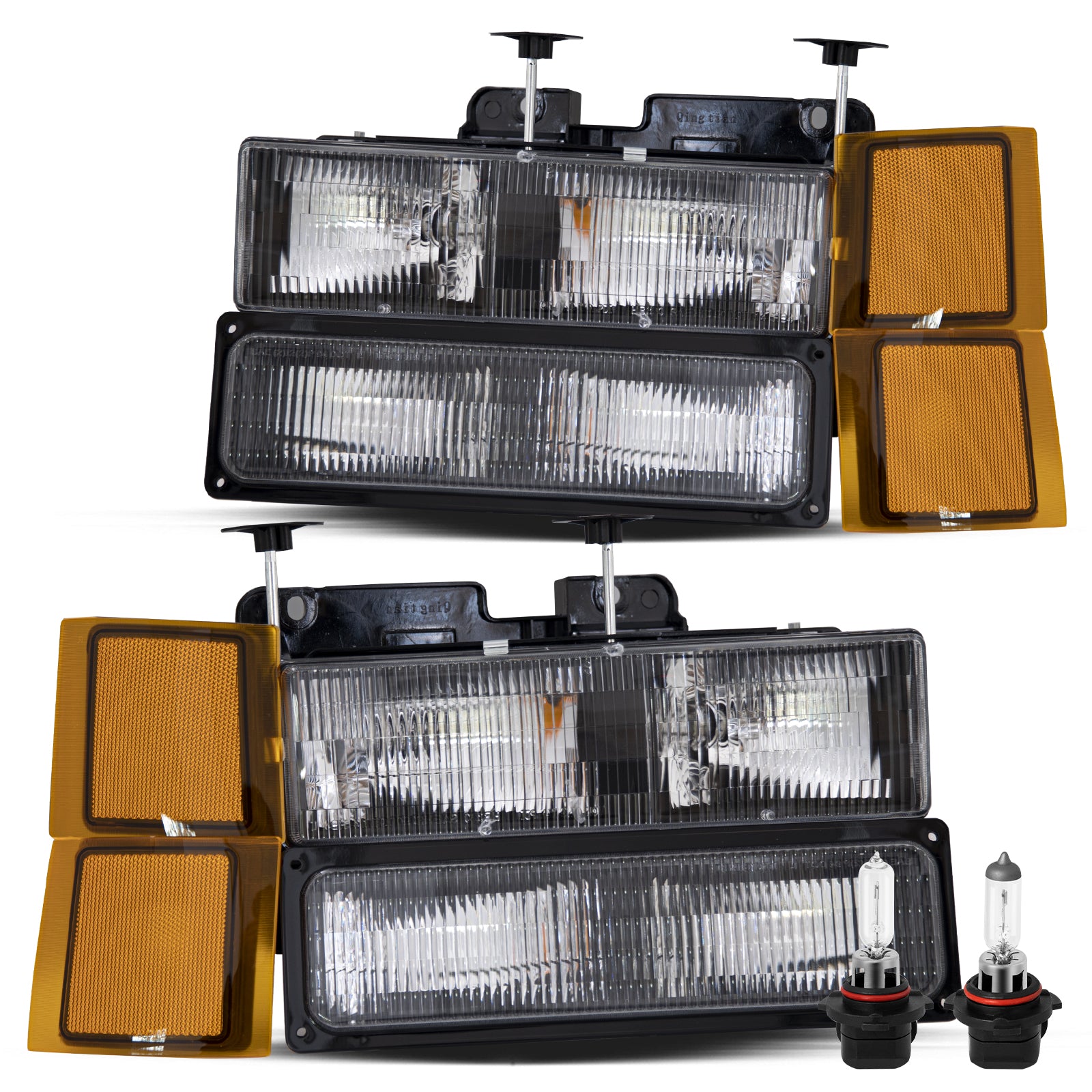 VehicleAid Headlights For 1994-1999 Chevy C/K 1500 2500 Suburban