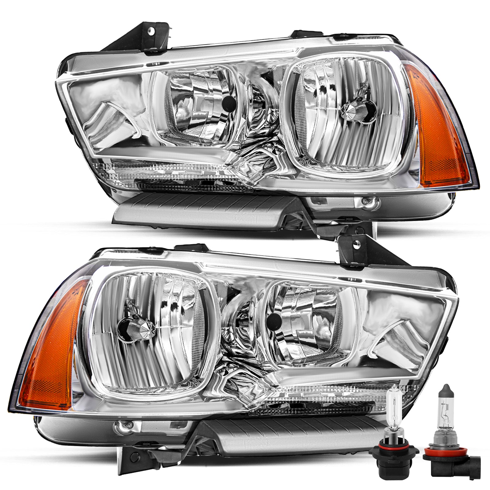 VehicleAid Headlights For 2011-2014 Dodge Charger