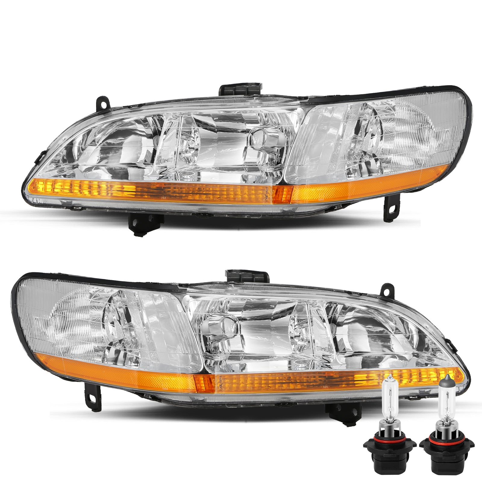 VehicleAid Headlights For 1998-2002 Honda Accord