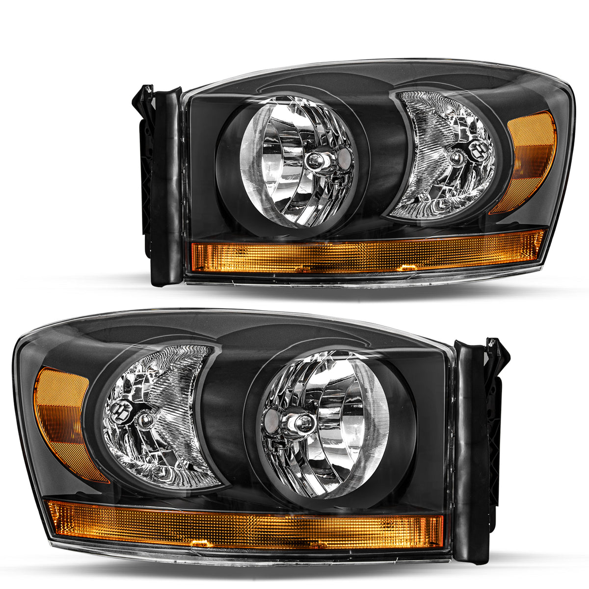 VehicleAid Headlights For 2006-2008 Dodge Ram 1500