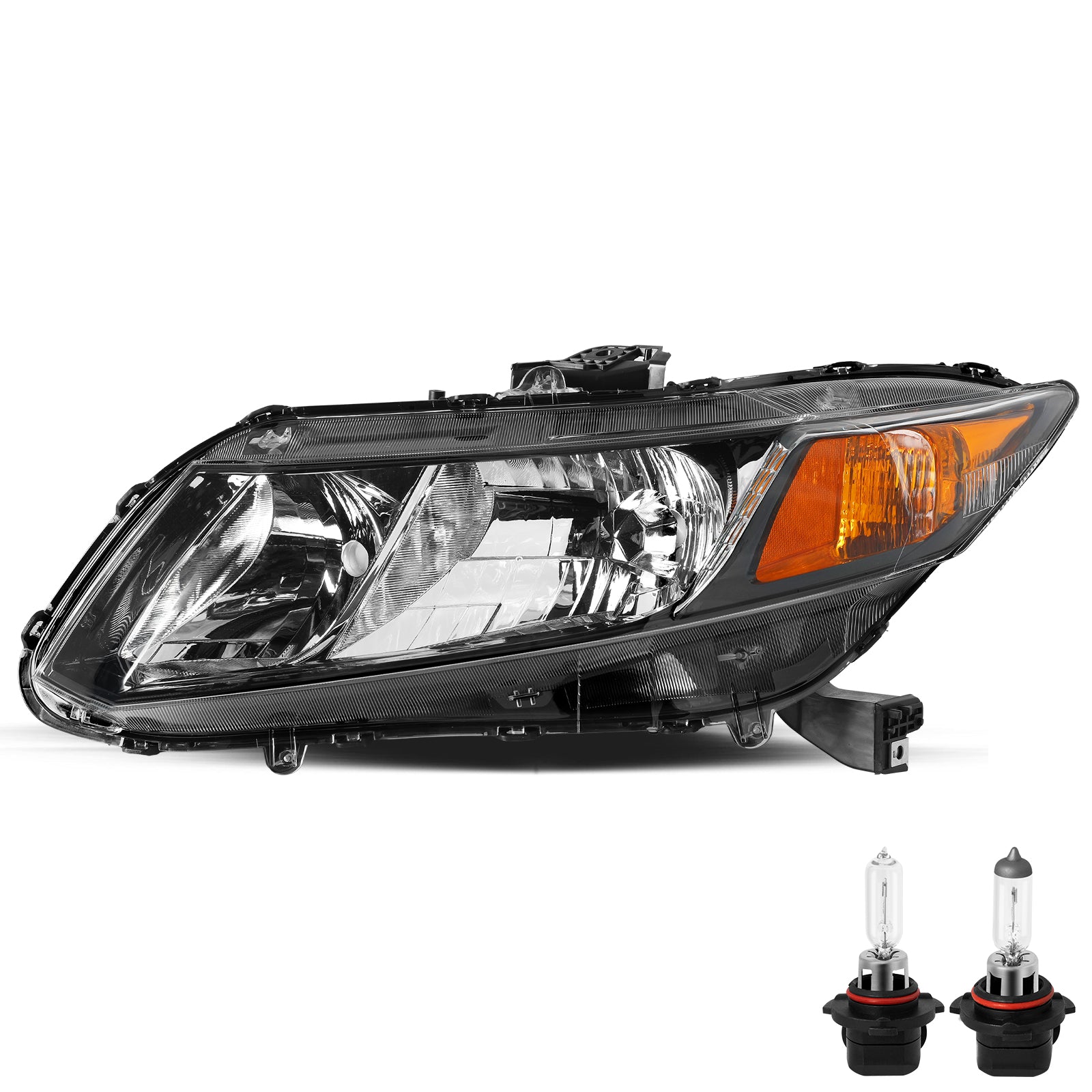 VehicleAid Headlights For 2012-2015 Honda Civic