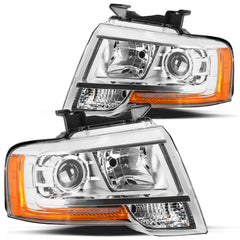 VehicleAid Halogen Projector Model Headlights For 2015-2017 Ford Expedition