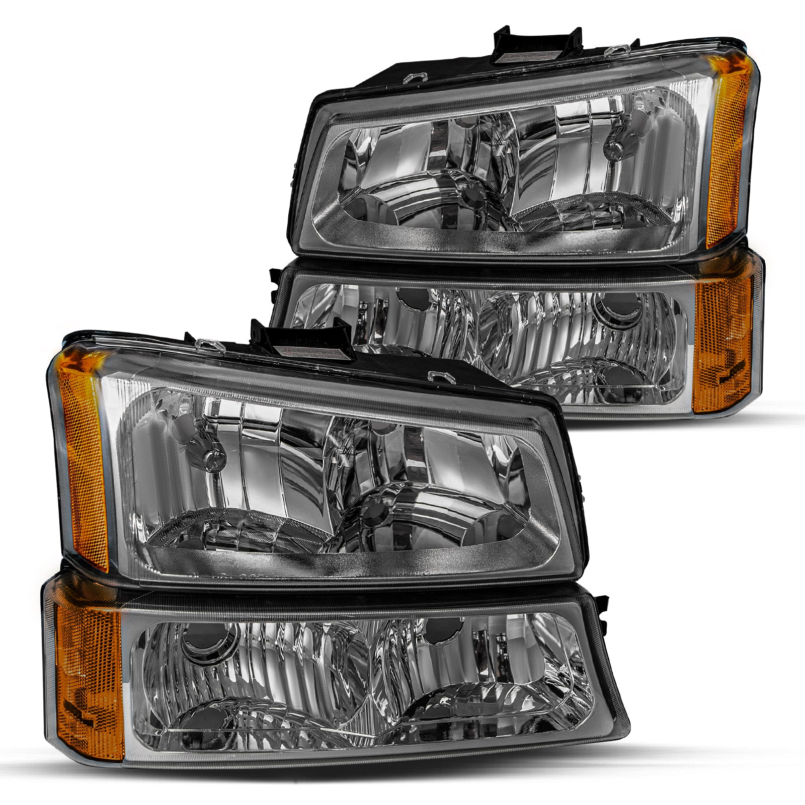 VehicleAid Headlights For 2003-2006 Chevy Avalanche 1500/2500 With LED DRL