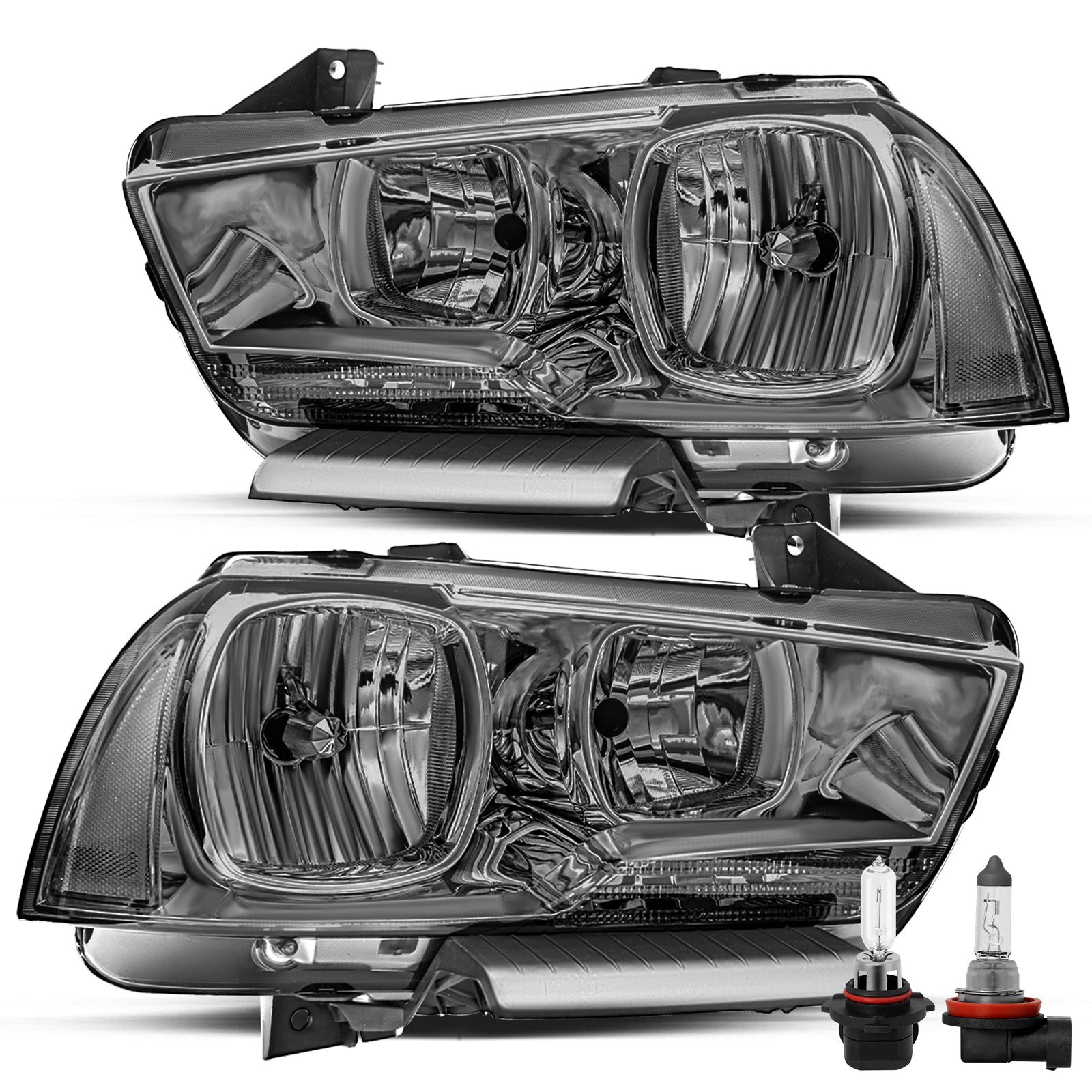 VehicleAid Headlights For 2011-2014 Dodge Charger