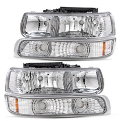 VehicleAid Headlights For 1999-2002 Chevy Silverado 2500