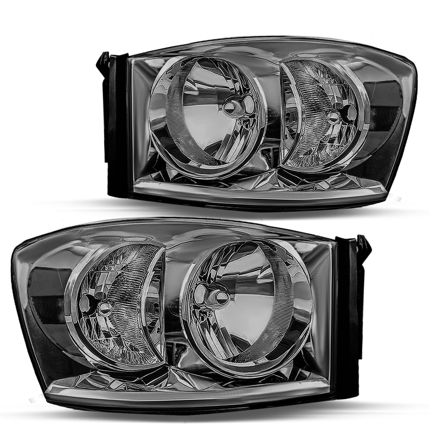 VehicleAid Headlights For 2006-2008 Dodge Ram 1500