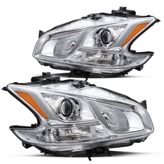 VehicleAid Headlights For 2009-2014 Nissan Maxima Chrome