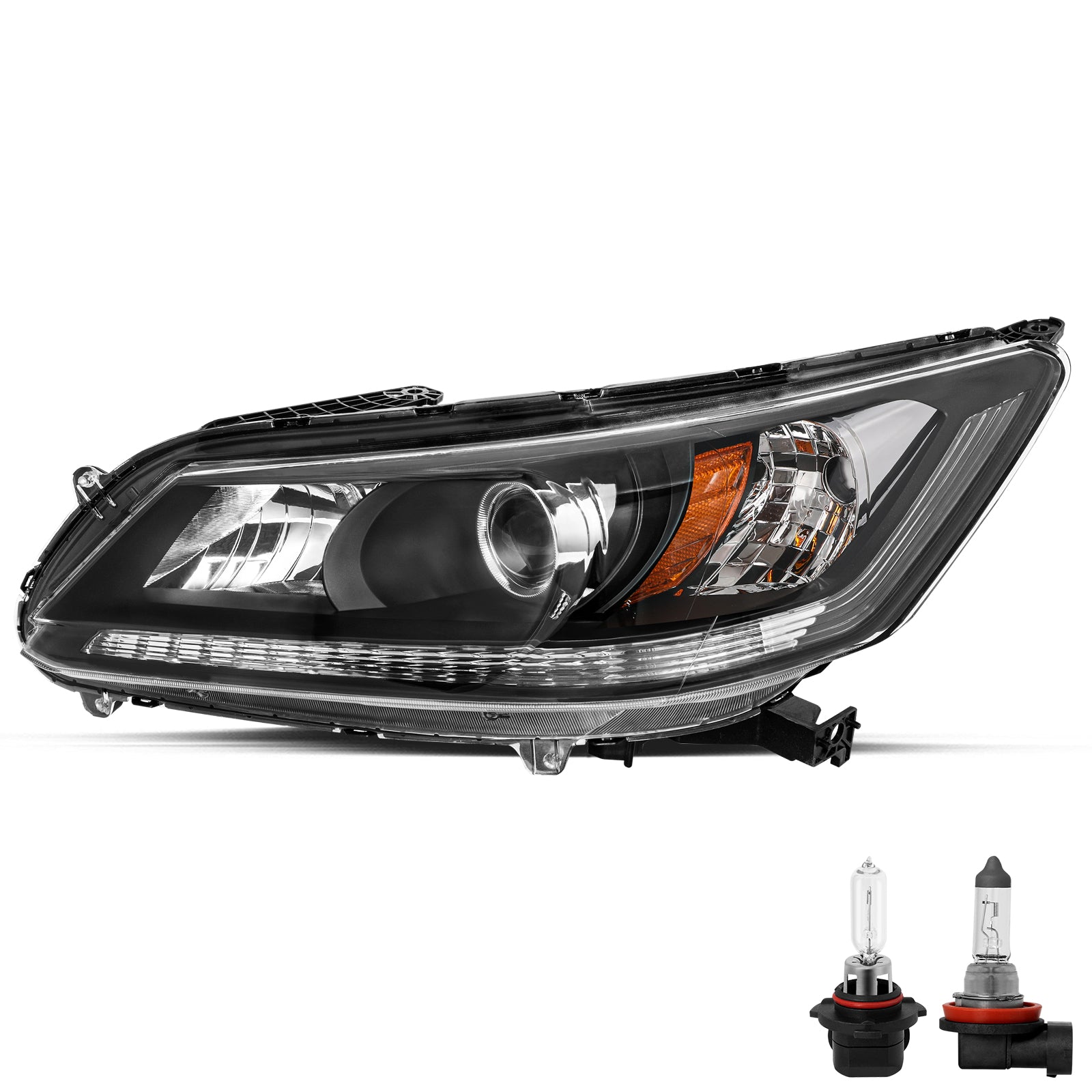 VehicleAid Headlights For 2013-2015 Honda Accord