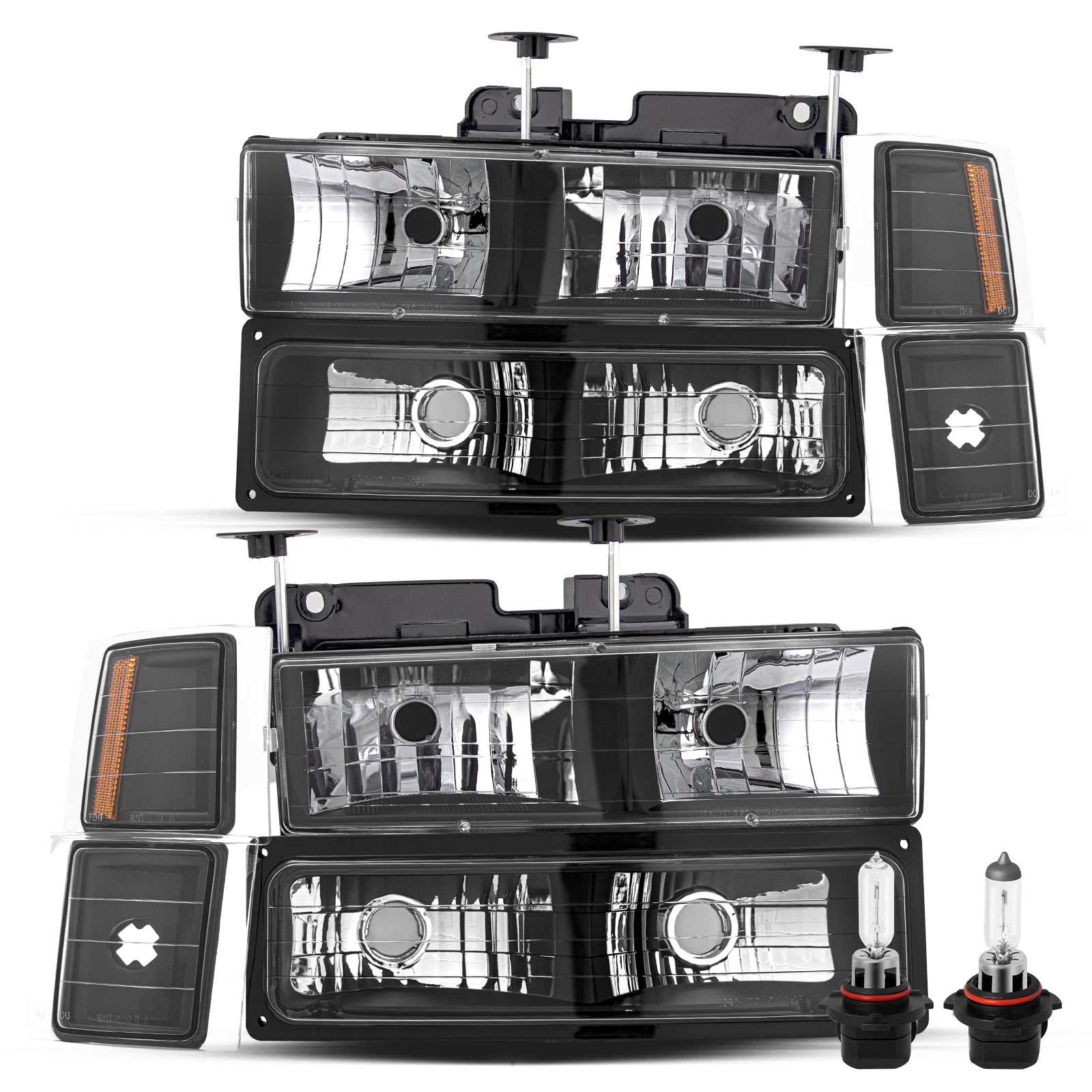 VehicleAid Headlights For 1994-1999 Chevy C/K 1500 2500 Suburban