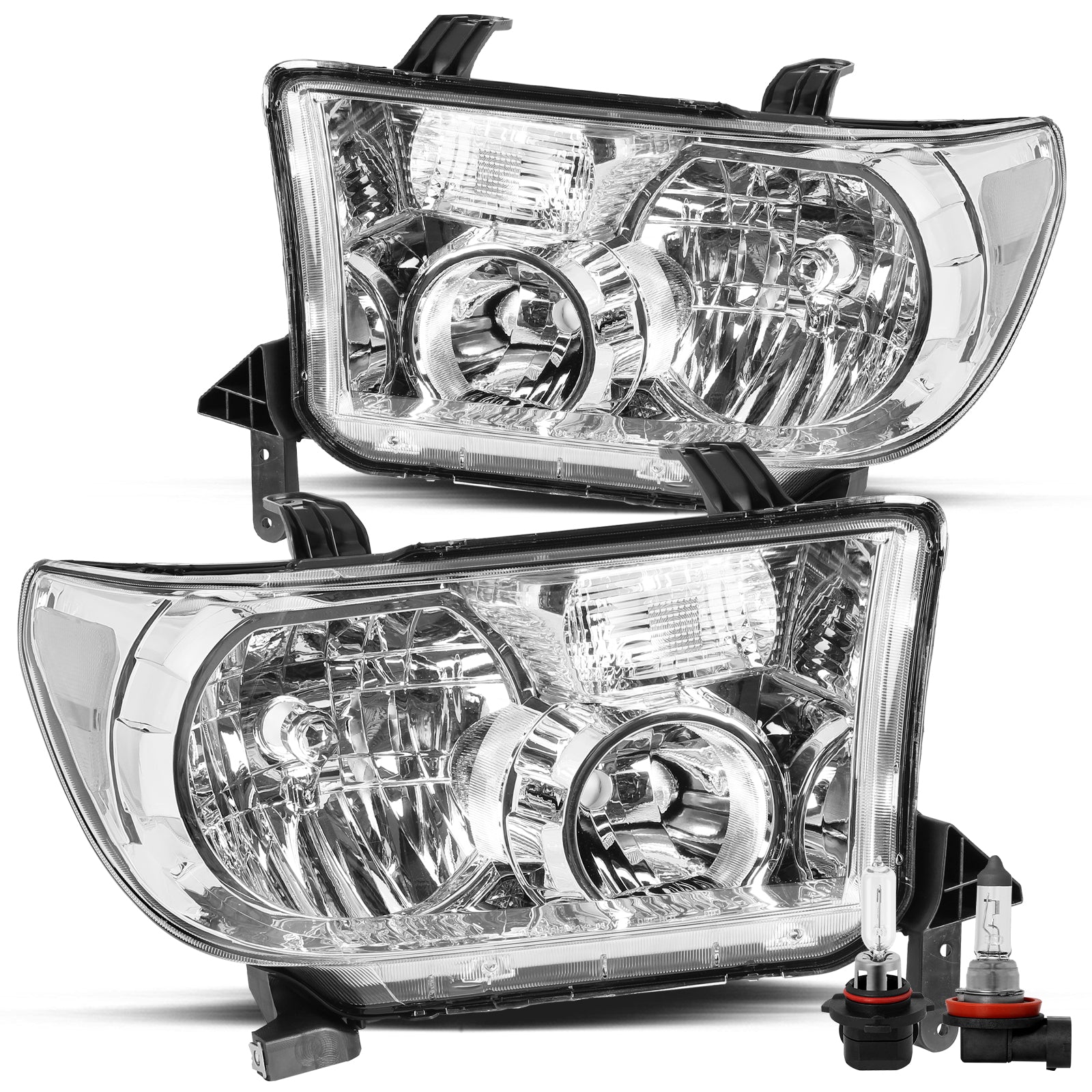 VehicleAid Headlights For 2007-2013 Toyota Tundra