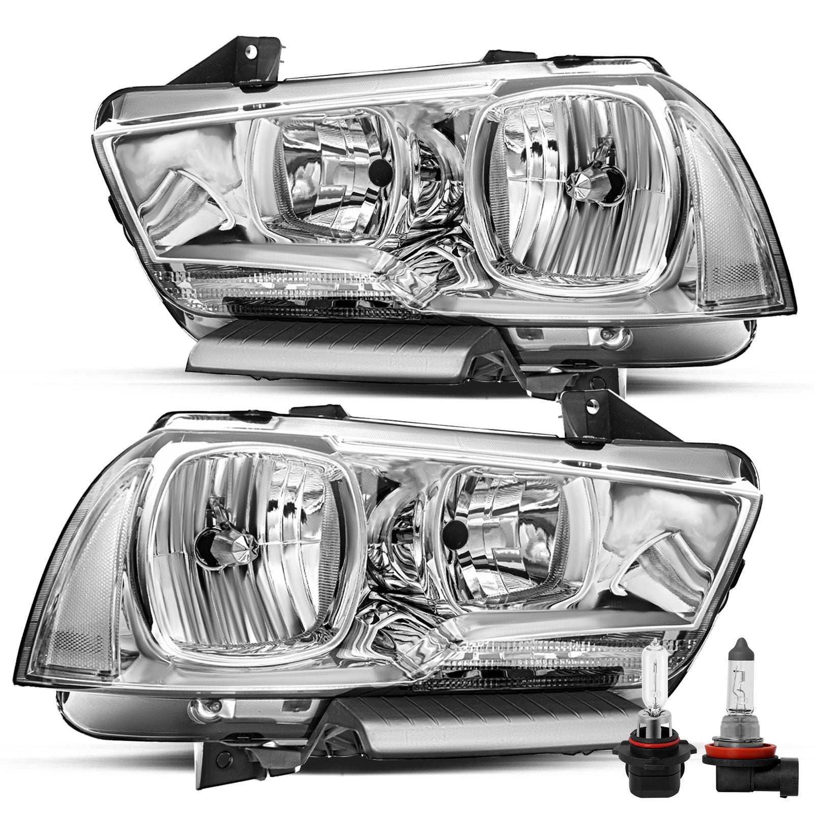 VehicleAid Headlights For 2011-2014 Dodge Charger