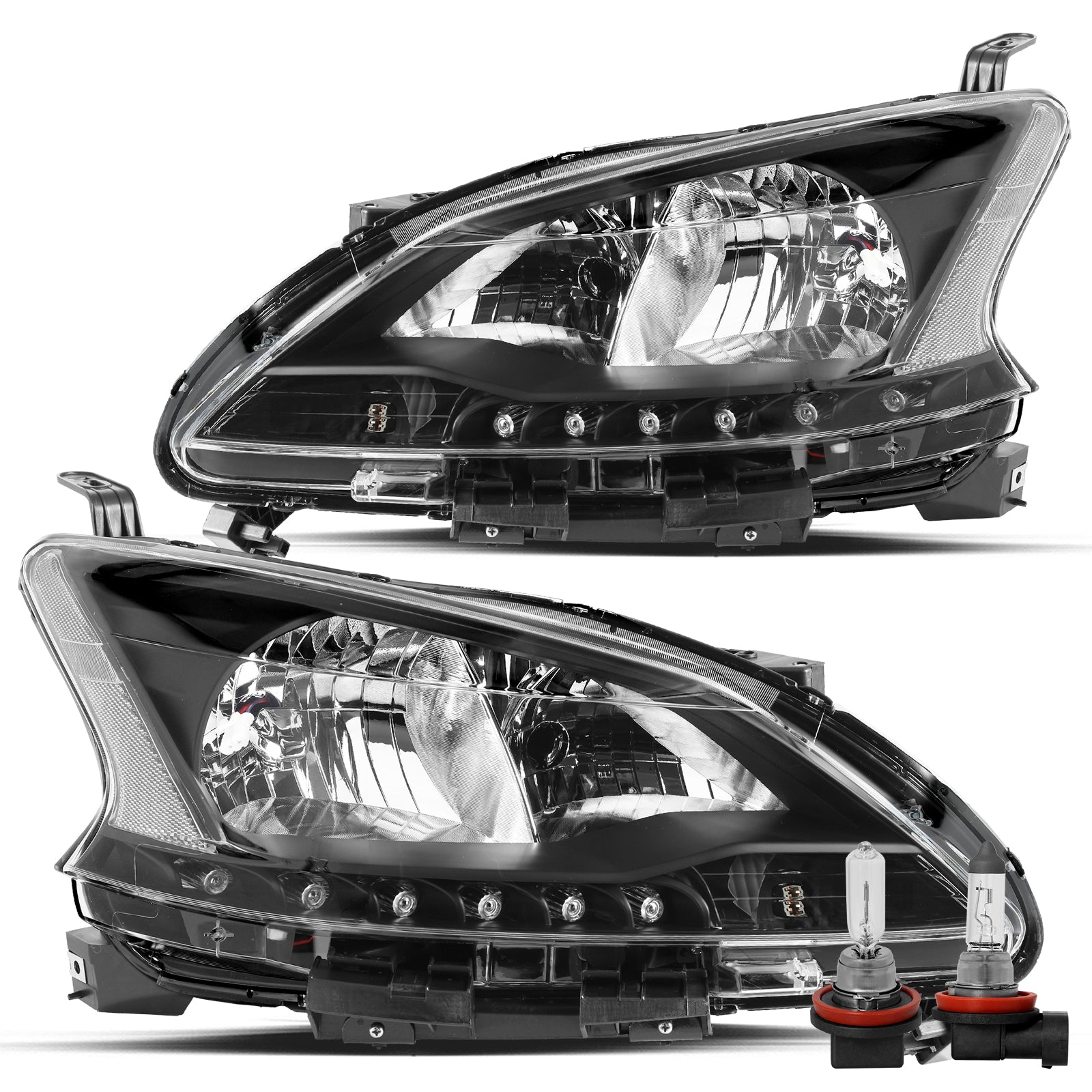 VehicleAid Headlights For 2013-2015 Nissan Sentra