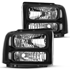 VehicleAid Headlights For 1999-2004 Ford F250 F350 F450 F550 Super Duty