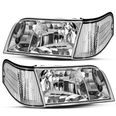 VehicleAid Headlights For 1998-2011 Ford Crown Victoria