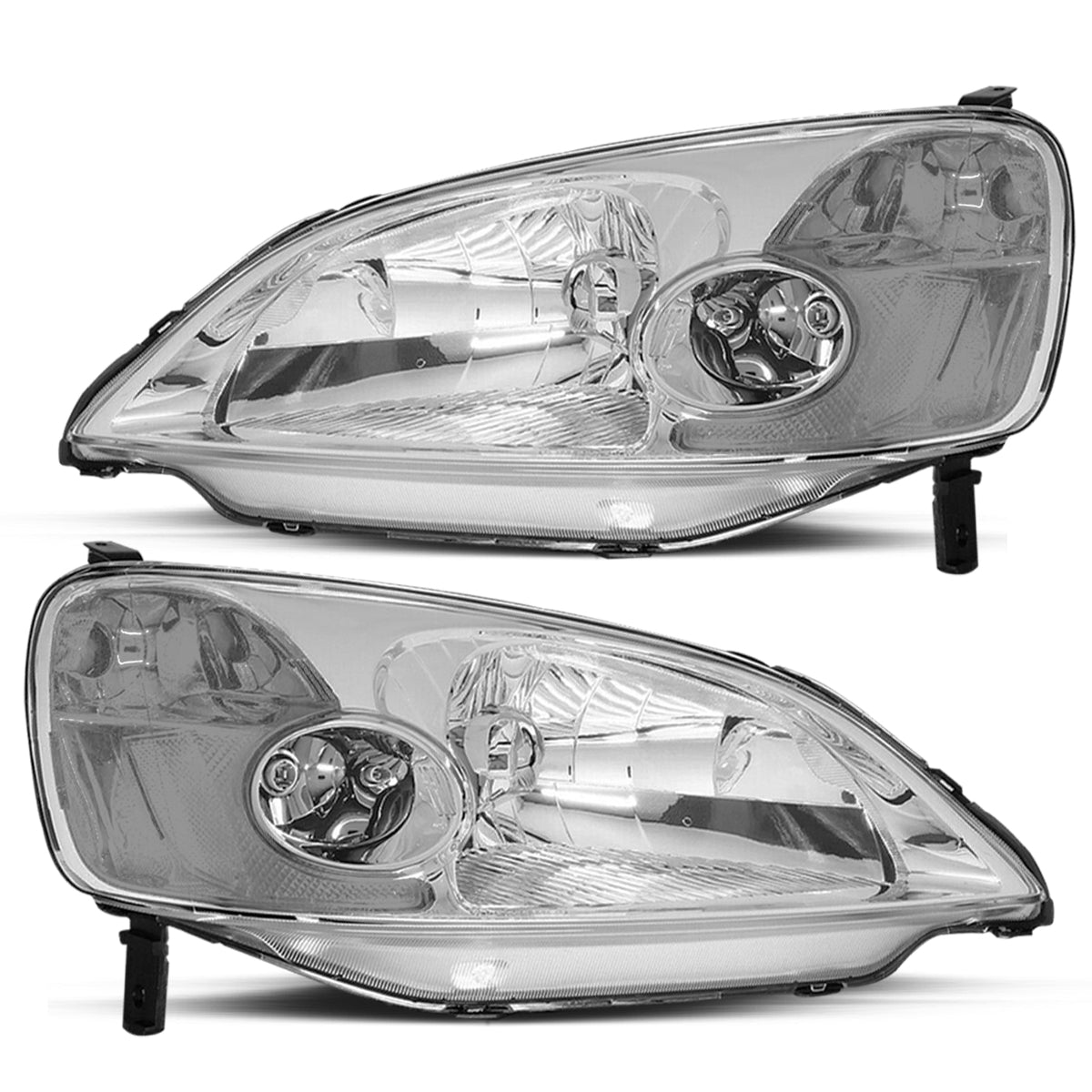 VehicleAid Headlights For 2001-2003 Honda Civic