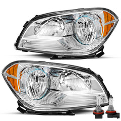 VehicleAid Headlights For 2008-2012 Chevy Malibu