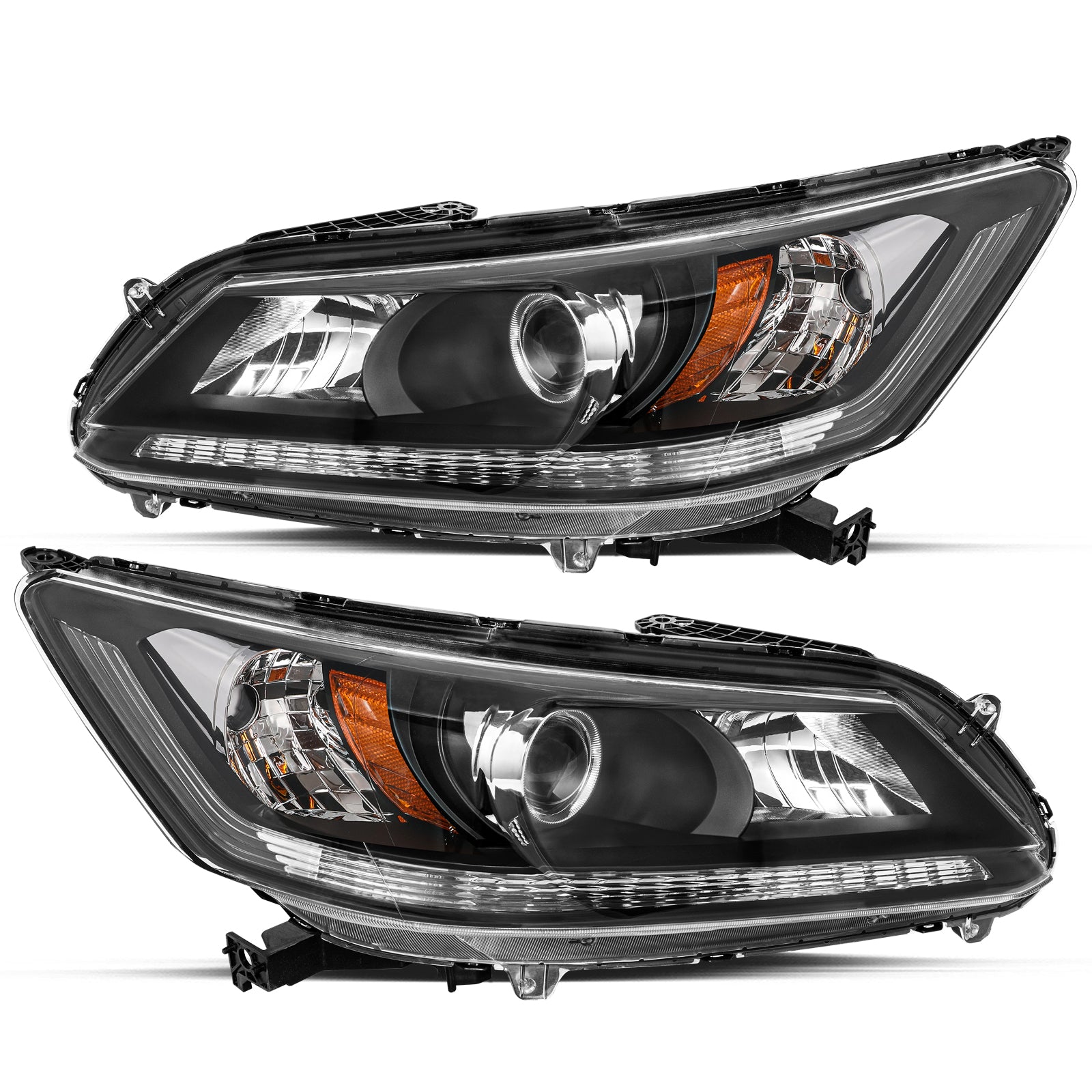 VehicleAid Headlights For 2013-2015 Honda Accord