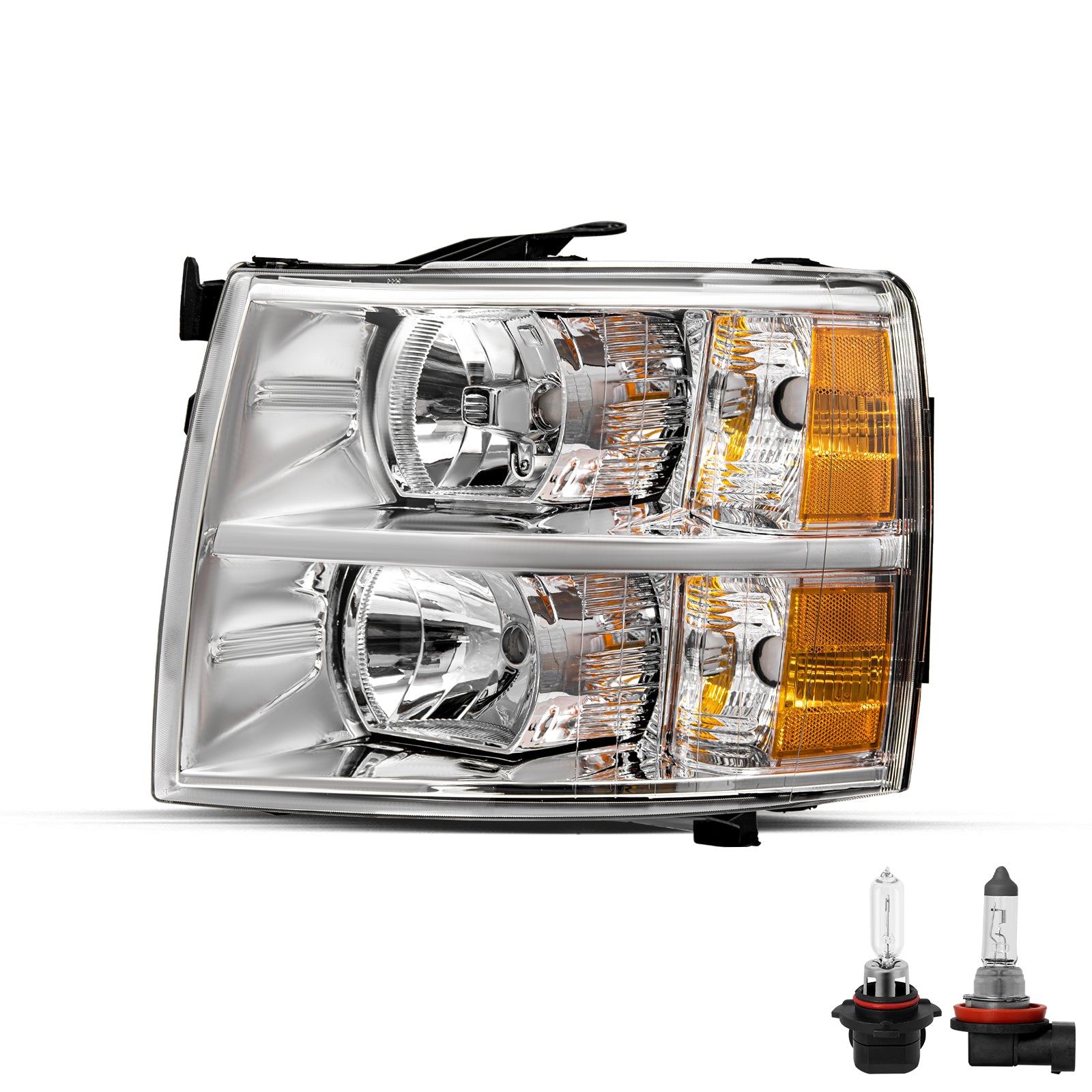 VehicleAid Headlights For 2012-2013 Chevy Silverado 3500