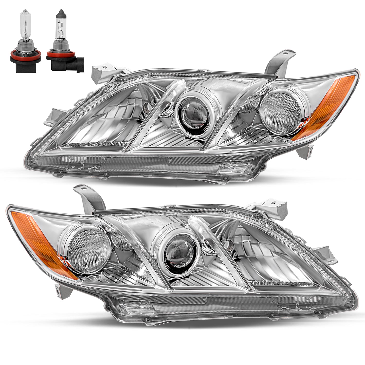 VehicleAid Headlights For 2007-2009 Toyota Camry