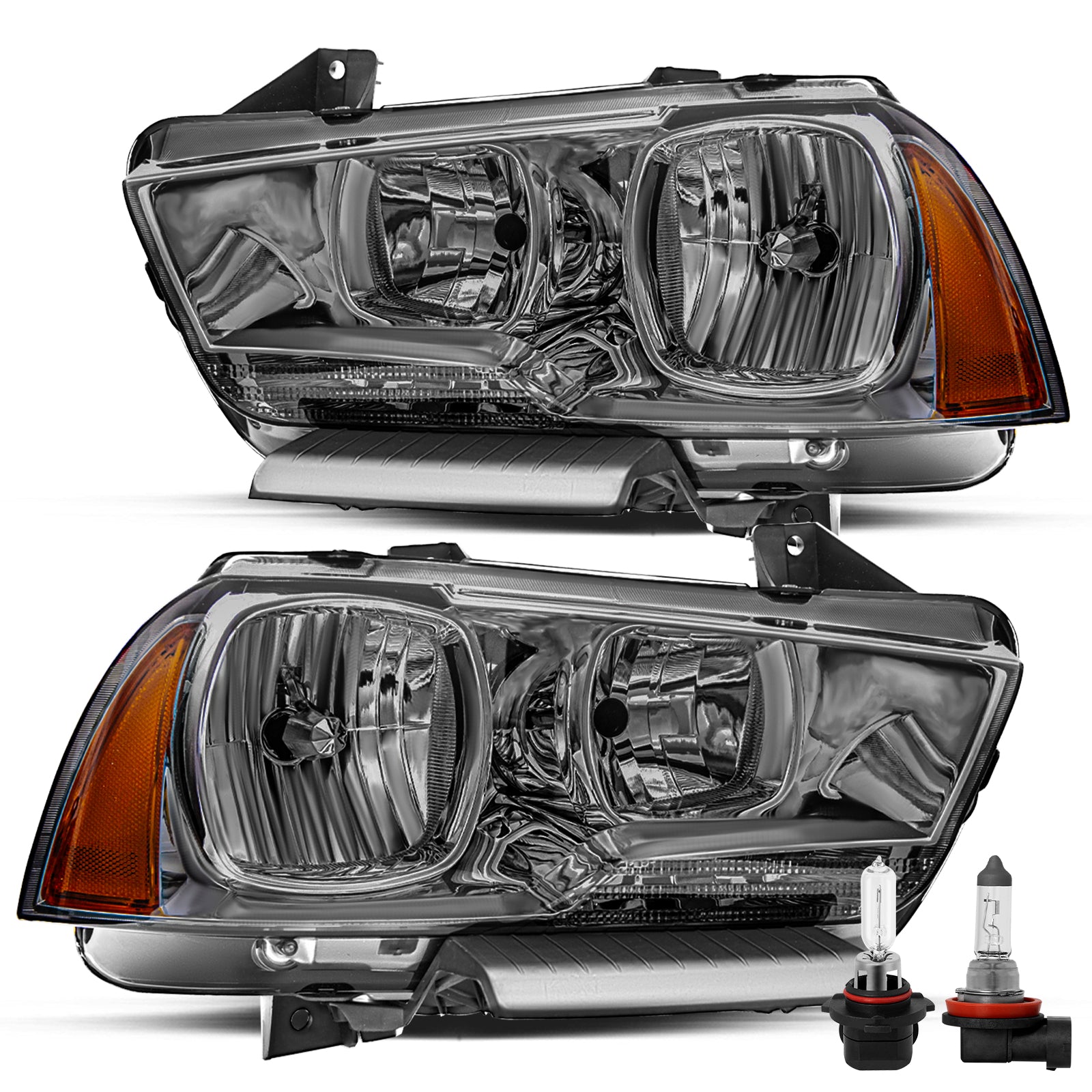 VehicleAid Headlights For 2011-2014 Dodge Charger