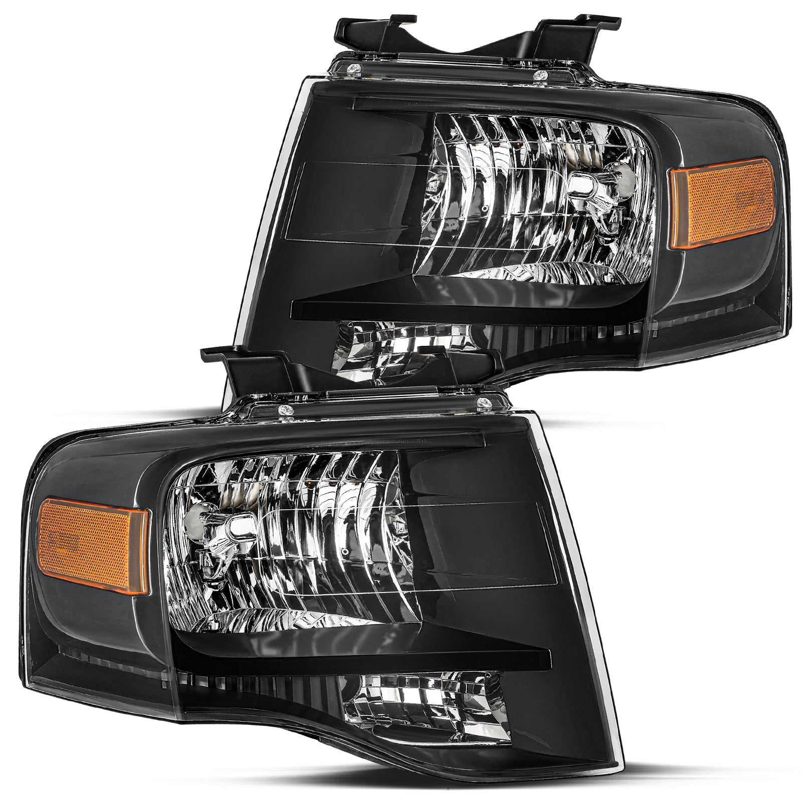 VehicleAid Headlights For 2007-2014 Ford Expedition