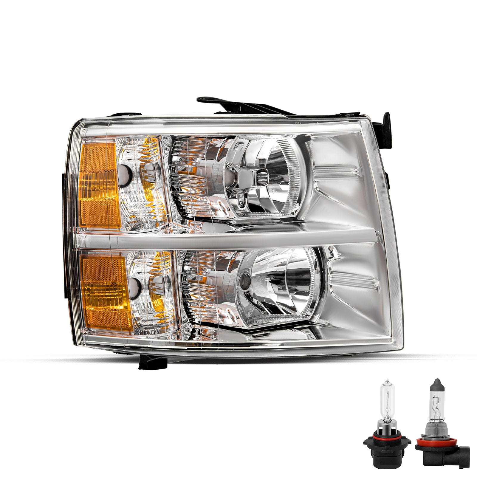 VehicleAid Headlights For 2012-2013 Chevy Silverado 3500