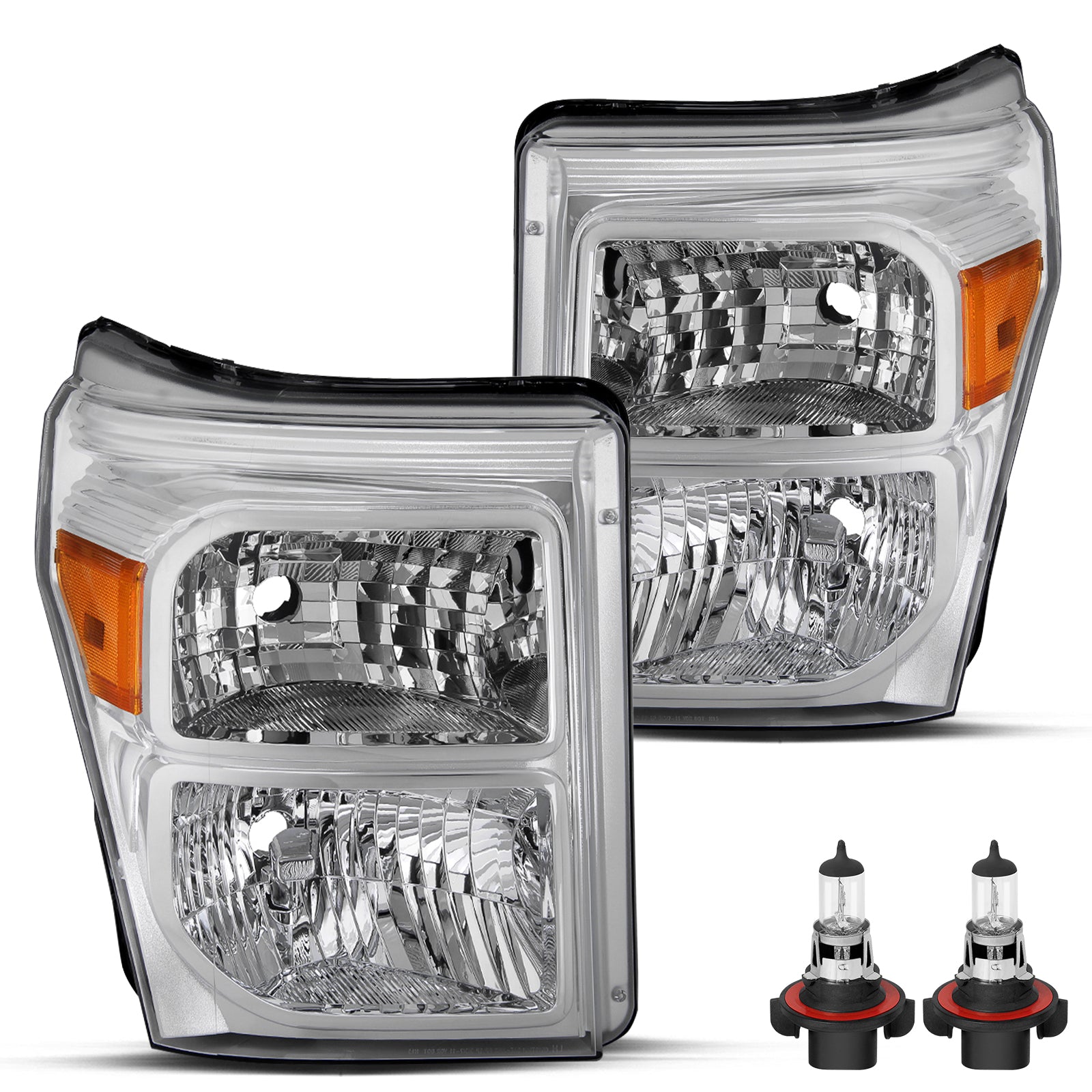 VehicleAid Headlights For 2011-2016 Ford F-250 Super Duty