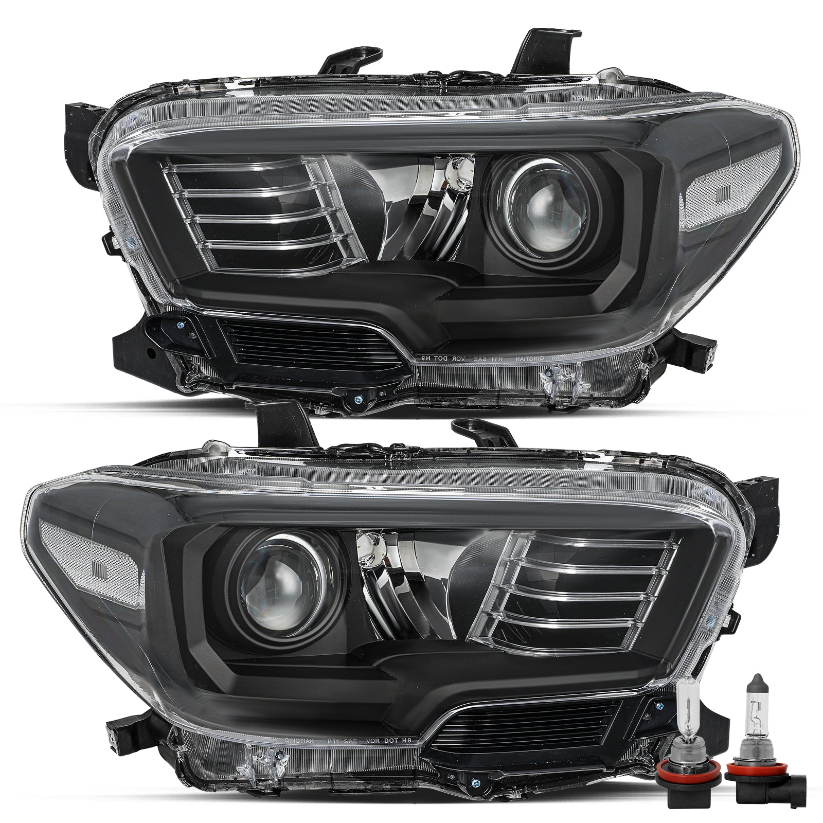 VehicleAid Headlights For 2016-2018 Toyota Tacoma