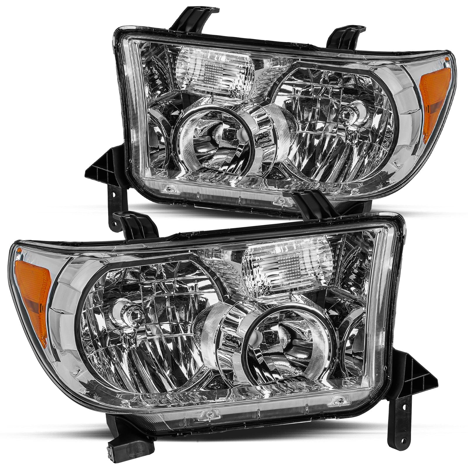 VehicleAid Headlights For 2007-2013 Toyota Tundra