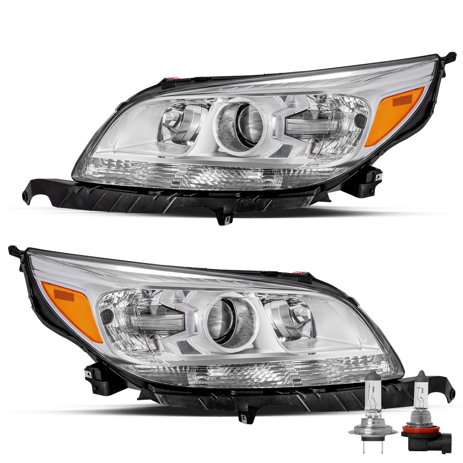 VehicleAid Headlights For 2013-2015 Chevy Malibu