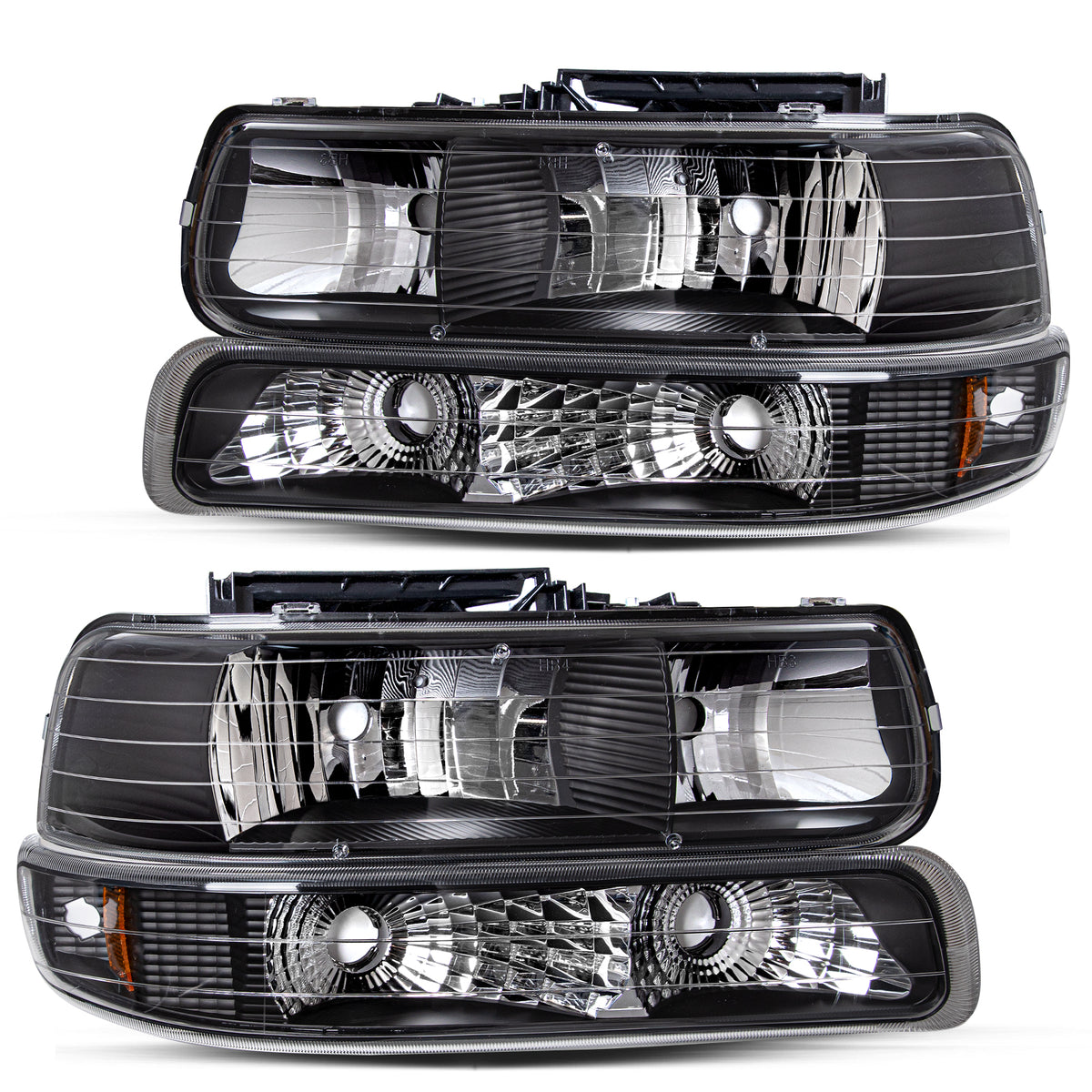 VehicleAid Headlights For 1999-2002 Chevy Silverado 2500